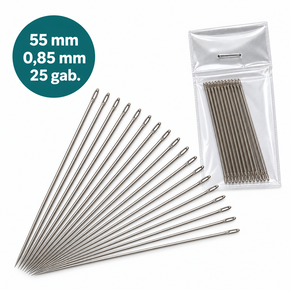 25 pcs. Hand-sewing needles, 55 mm