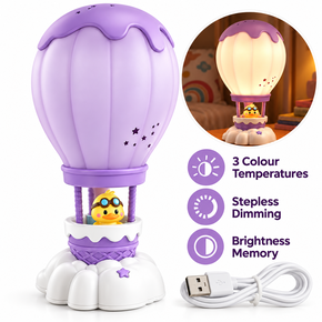 LED lamp: Hot-air balloon with a duckling