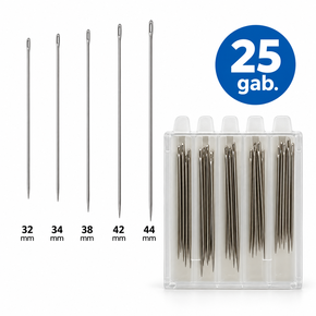 Set of 25 hand-sewing needles