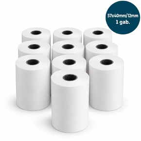 Cash register thermal paper tape, 57x40mm, (18m)