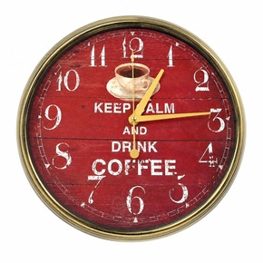 Väggklocka Kaffe