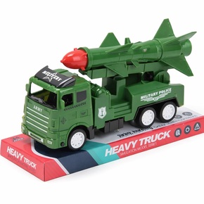 Leksaksmilitärbil med raket