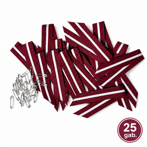 Patriota-rintamerkit – nauhat, Latvian lippu, 25 kpl.