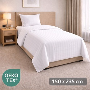 Påslakan 150x235 cm, satinrand 2 cm, 1 lager, enkel