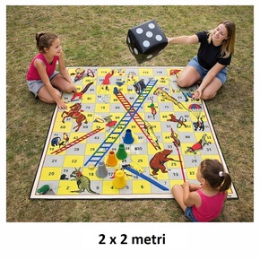 Klassiskt spel i storformat: Cirkus, 2 x 2 m + väska