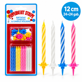 Anniversary candles for cake 24 pcs.