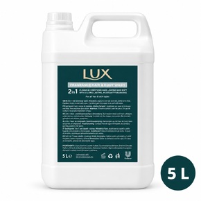 LUX Professional 2 in 1, matu un ķermeņa mazgāšanas līdzeklis, 5 L, uzpildīšanas kanna