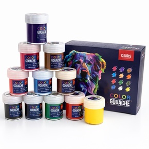 Guašas krāsu komplekts OSIRIS Color Gouache, 12 krāsas, 20 ml