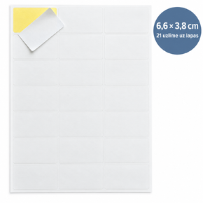 Self-adhesive white labels FOROFIS 105x148mm