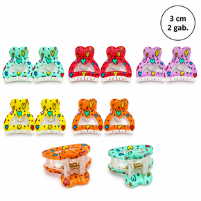 Spider-shaped hair clips, set of 2