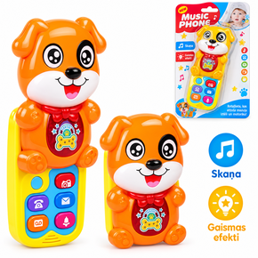 Игрушечный телефон с батарейками