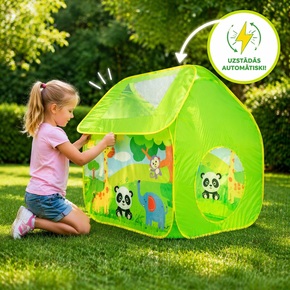 Play tent, automatically installed