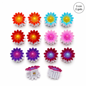 Spider-shaped hair clips, 2 pieces