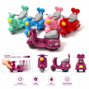 Rotaļu motorolers ar inerci