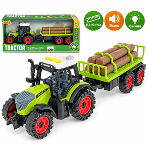 Rotaļu traktors ar piekabi