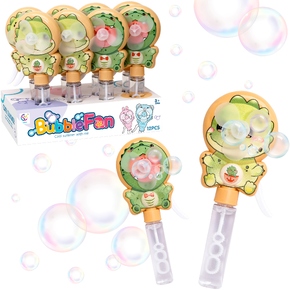 Soap bubbles with a fan